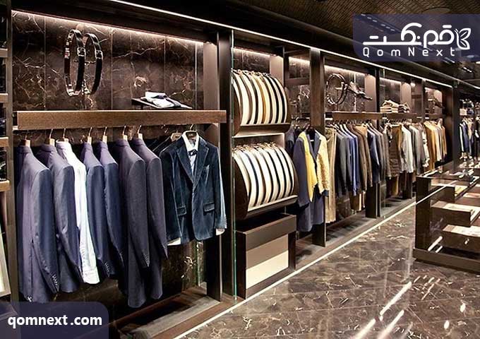 تصویر دکوراسیون لباس فروشی مردانه با طراحی منحصربه فرد
