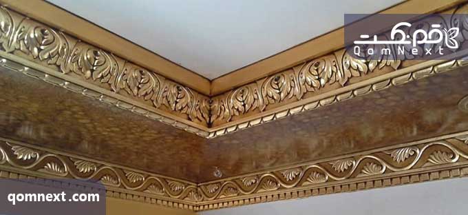 تصویر پتینه کاری با ورقه طلا